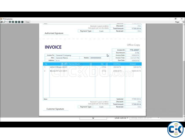 ERP INVOICE oftware offline Online With All Device large image 2