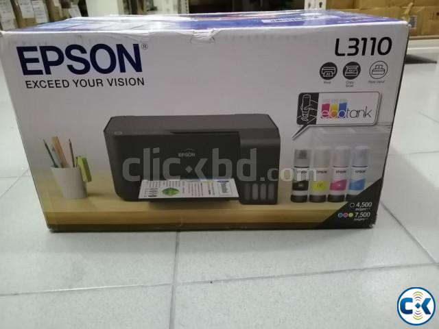 Epson Non Chennel L3110 All-in-One 4-Color Ink Tank Ready Pr large image 3