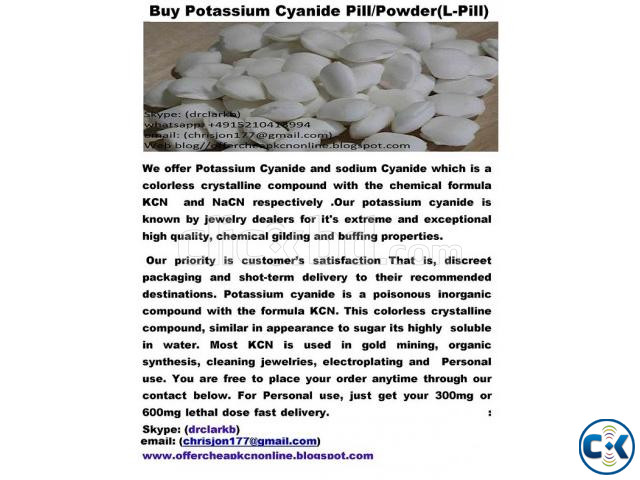 Buy Potassium Cyanide Pills and Powder very affordable large image 0