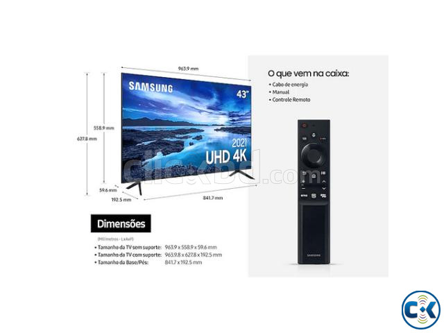 SAMSUNG 43 inch SMART 4K LED 43AU7700 HDR Voice Control TV large image 3