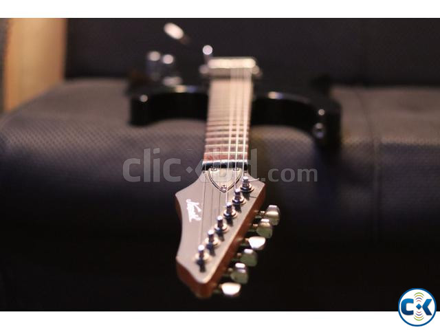 New Korean Brand 24 fret Electric Black Concert Guitar large image 0