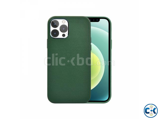 WIWU CALFSKIN GENUINE LEATHER CASE FOR IPHONE 13 6.7  large image 0