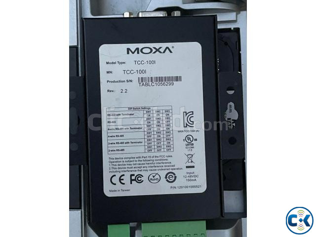 Moxa TCC-100i Industrial RS-232 to RS-422 485 Converter. large image 1