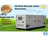 40KVA Ricardo China Generator price in bangladesh