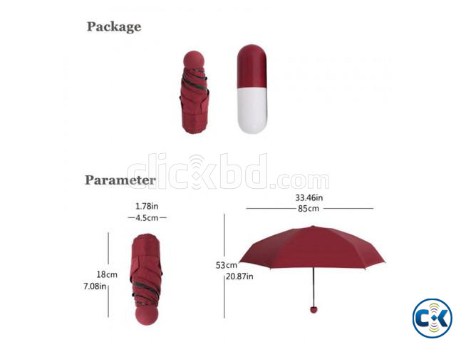 Compact Portable Capsule Umbrella large image 1