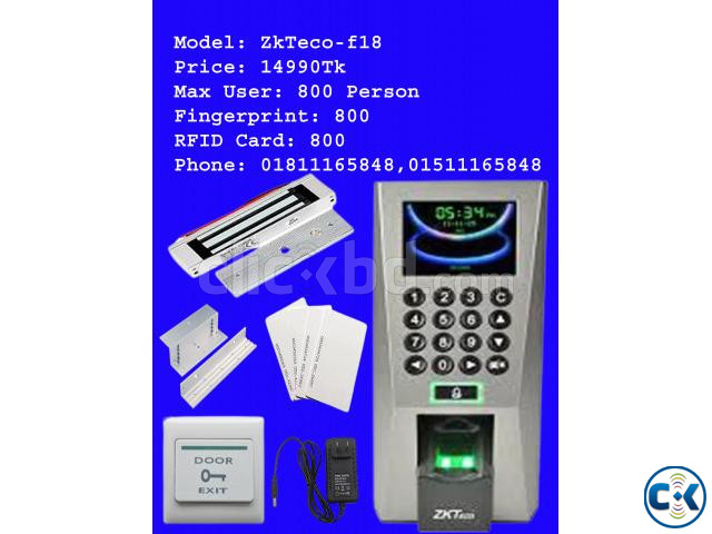 Zk-Teco Accesscontrol price in bd large image 1
