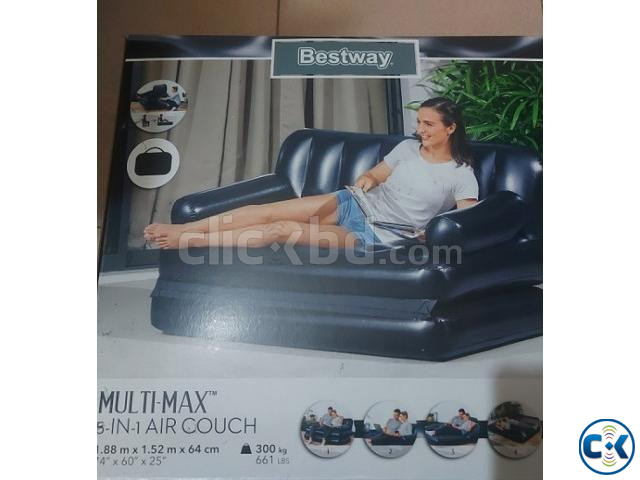 inflatable Air Bed With Sofa 5 Option Free Pumper large image 3
