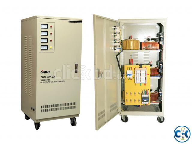 SAKO-AVR TNS-30 KVA Automatic AC Voltage Stabilizer Lift M.  large image 0