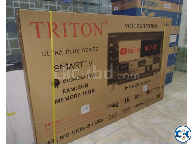 TRITON 65 inch DK5L-S UHD 4K ANDROID VOICE CONTROL TV large image 3