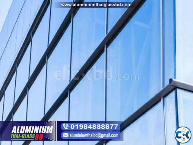 Aluminium Curtain Wall Section Glass large image 0