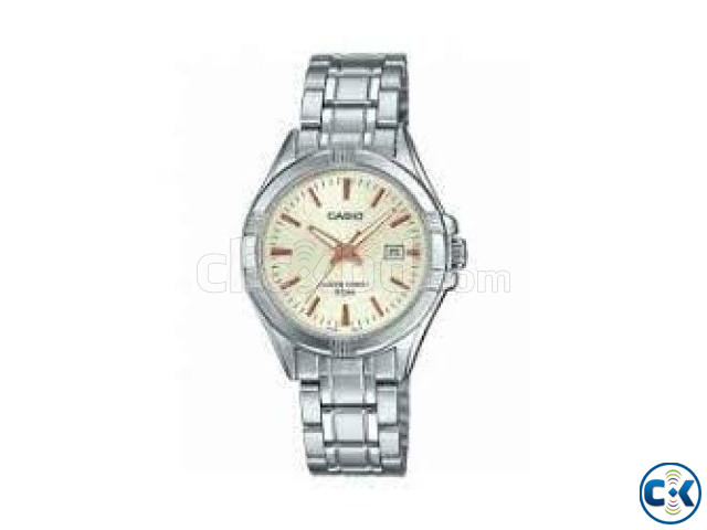 Casio MTP-1308D Silver Metal Watch For Men large image 1
