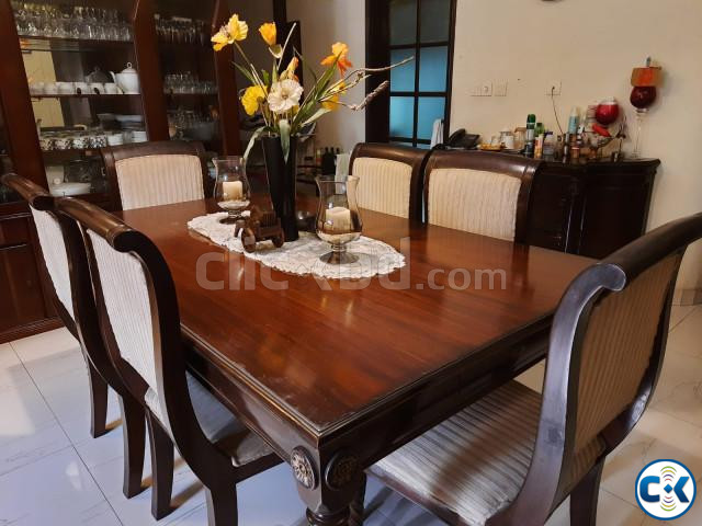 Attractive Victorian Wooden 6 Seater Dining Table Woodmarc  large image 1