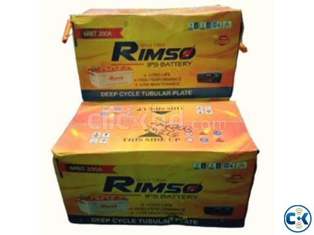 Rimso 6 RBT 200AH Tubular IPS Battery with 2 years Warranty large image 1