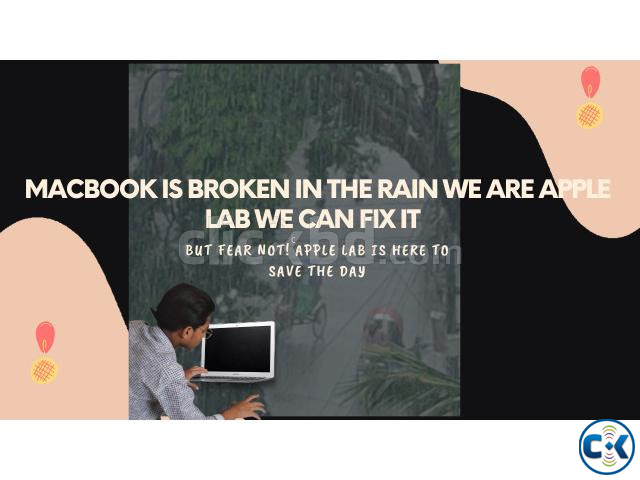 Macbook is broken in the rain We are Apple Lab we can fix it large image 0