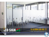 Office Glass Printing Frosted Sticker Print Pasting Price