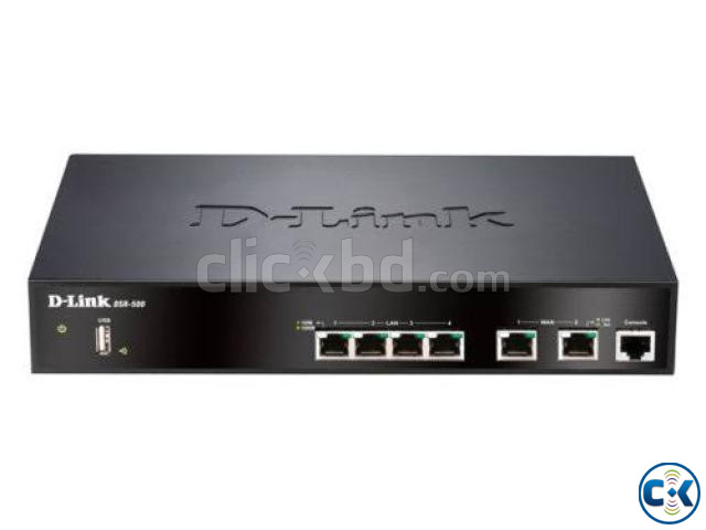 D- Link DSR-500 Dual WAN 4-Port Gigabit VPN Router. large image 1