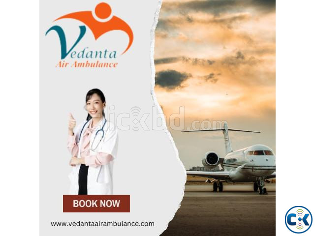 Vedanta Air Ambulance from Delhi with Highly Skilled Medic large image 0