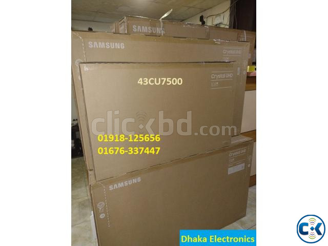 SAMSUNG 43 inch CU7500 CRYSTAL UHD 4K TV OFFICIAL large image 0