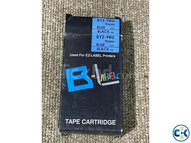 EZ Label Tape 9mm Black On White Casio printer label large image 0