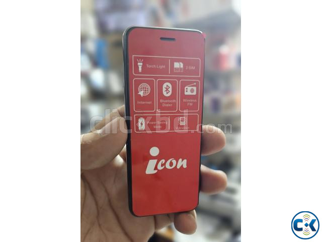 icon I72 Mini Card Phone Dual Sim Black large image 0