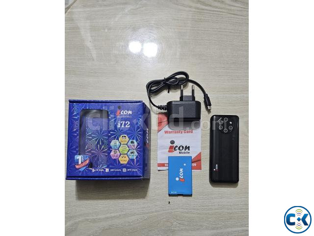 icon I72 Mini Card Phone Dual Sim Black large image 4