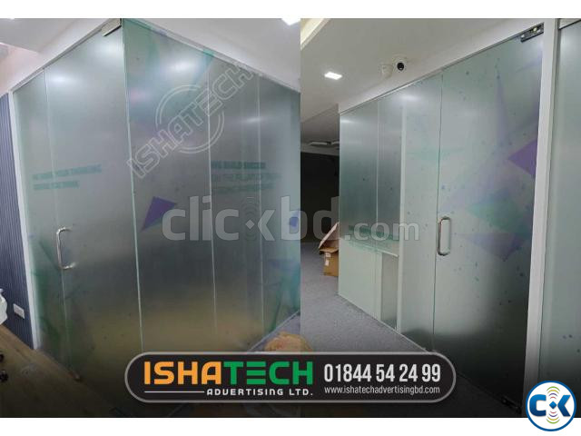 Office Glass Frosted Sticker A translucent sticker large image 3
