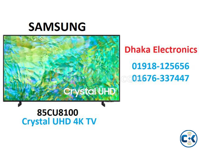 SAMSUNG 85 inch CU8100 CRYSTAL UHD 4K VOICE CONTROL TV large image 0
