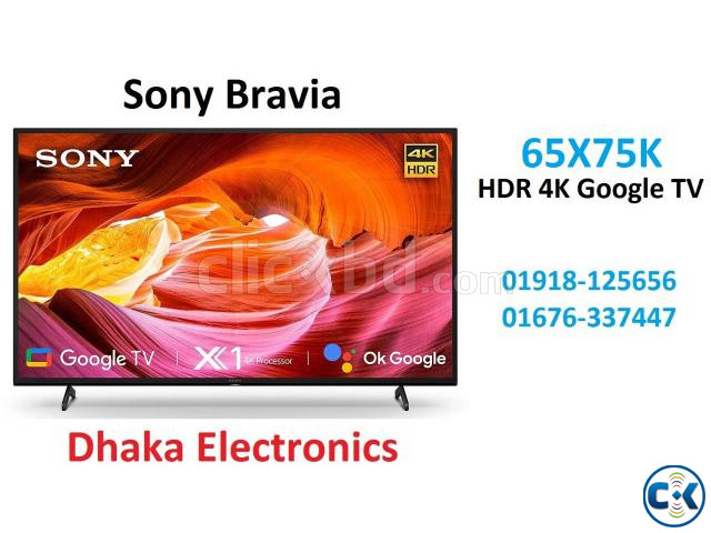 Sony Bravia 65 inch X75K HDR 4K Android Google TV large image 0