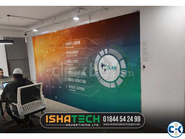 IT Glass sticker printing service in Bangladesh. A colorful large image 0