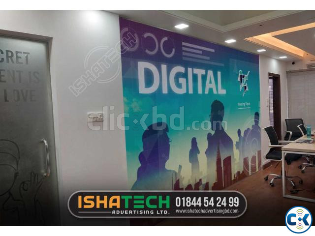 IT Glass sticker printing service in Bangladesh. A colorful large image 1