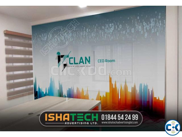IT Glass sticker printing service in Bangladesh. A colorful large image 2