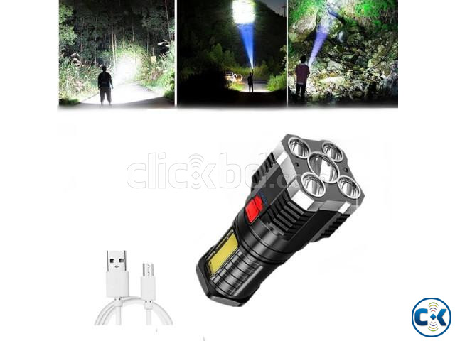 L29 Flashlight COB Rechargerable 5 LED Light large image 0