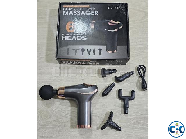 CY-002 Compact Power Body Massager With 6 Head large image 4