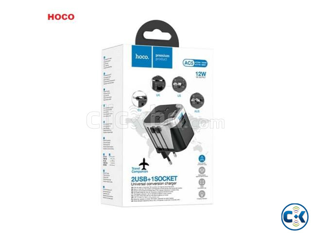 Hoco AC5 12W Travel Adapter Two USB large image 0