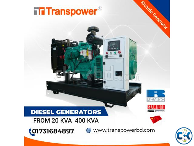 250 KVA Ricardo Engine Diesel Generator China  large image 0
