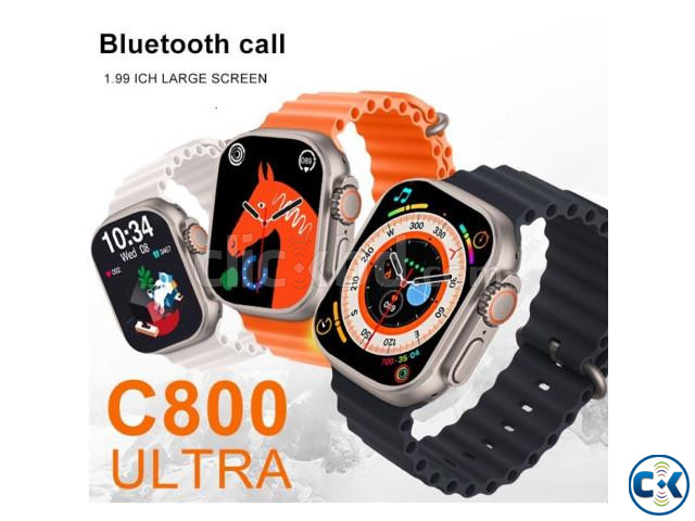 C800 Ultra Smartwatch 1.99 Inch IP67 Waterproof Wireless Cha large image 1