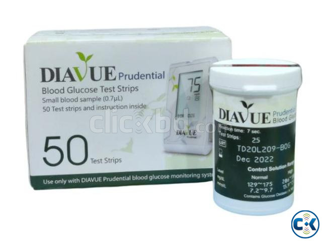 DIAVUE Prudential Glucose Test Strip 25pcs  large image 0