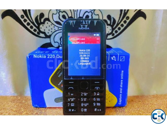Nokia Asha 220 Original Refurbished Recondition Mobile Phone large image 1