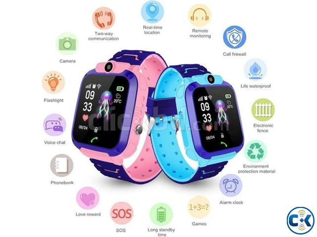 Q12 Kids GPS LBS Smart Watch Touch Sim Supported Anti-loss D large image 0