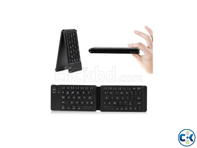 B68 Folding Bluetooth keyboard Rechargeable For Mobile And P large image 0