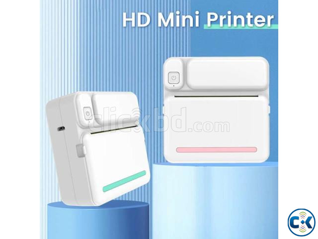 C19 Mini Pocket Bluetooth instant Thermal Printer large image 1