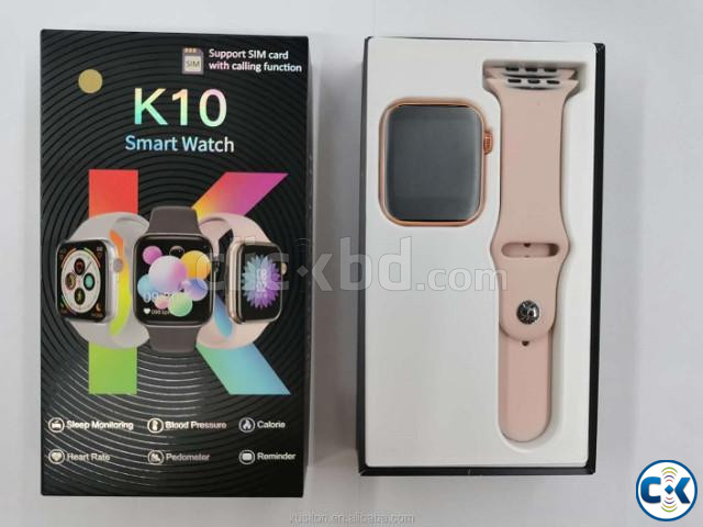K10 Smartwatch Single Sim Call Sms Touch Display Fitness Tra large image 4