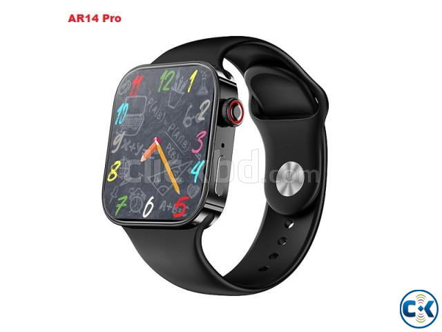 AR14 Pro Smartwatch 1.81 inch Mini Games Calling Option Blac large image 0