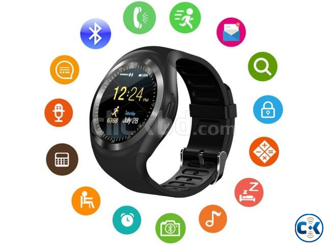 Y1 Smart watch Touch Round Display Call Sms Camera Bluetooth large image 0