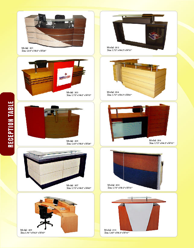 Receiption Table Office Partition Interior Decoration large image 0