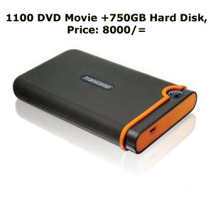 1100 Movies With Transcend 750 GB Hard disk large image 0