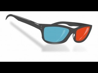 Red Blue 3D Dimensional 3 D Glasses