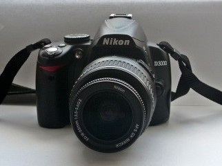 Nikon D3000 With Kit Lens With UV Filters