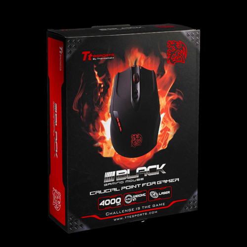 ThermalTake eSports Black Gaming Mouse 4000 DPI large image 2