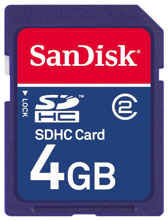 4GB Sandisk SD Card large image 0
